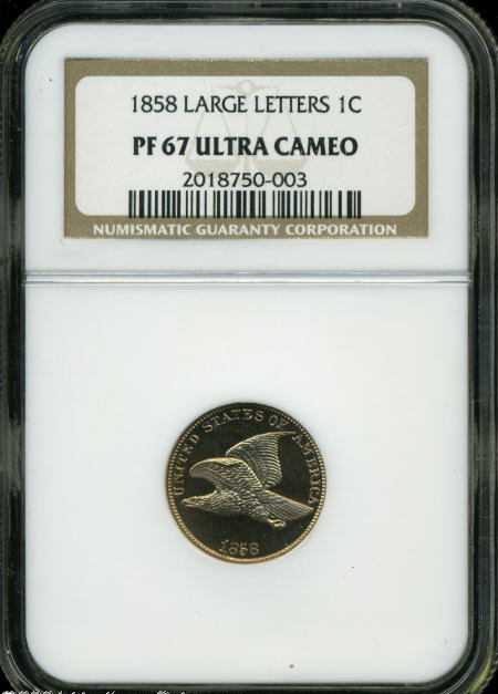 1858 Ultra Cameo Flying Eagle